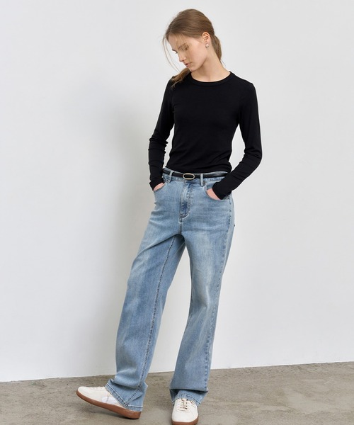 GENERAL IDEA(ジェネラルアイデア)の「GENERAL IDEA/ジェネラルアイディア stretch straight denim pants デニムパンツ(デニムパンツ・レディース・ブラック/ブルー・M/L)」の22枚目の写真