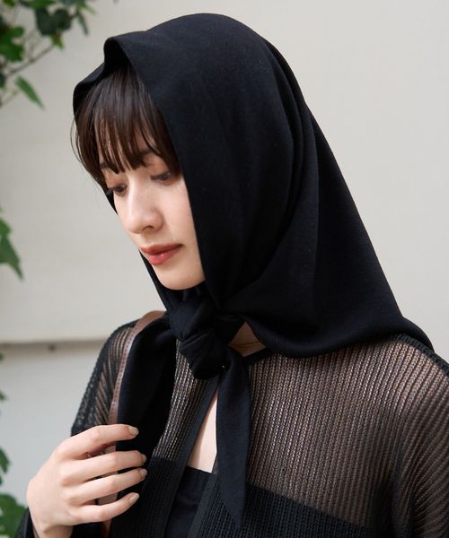 La Maison de Lyllis ブラックニット帽・スカーフセット La Maison de Lyllis（メゾンドリリス）の「【La maison de Lyllis/ラ
