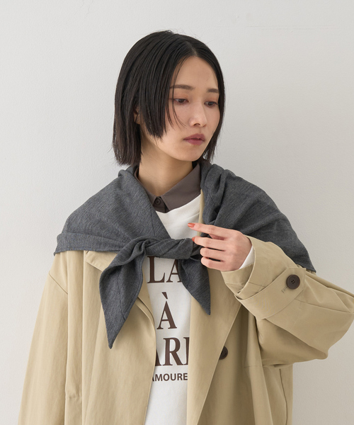 La Maison de Lyllis/ラ メゾン ド リリス】KERCHIEF大判三角スカーフ