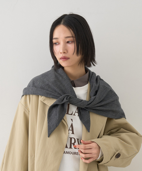 La Maison de Lyllis/ラ メゾン ド リリス】KERCHIEF大判三角スカーフ