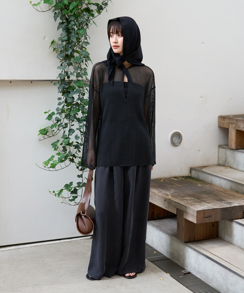 La Maison de Lyllis/ラ メゾン ド リリス】KERCHIEF大判三角スカーフ