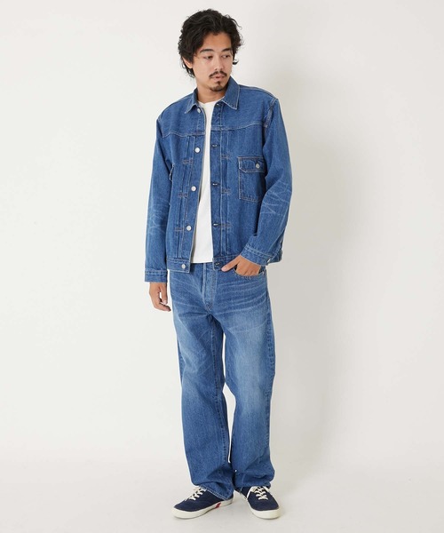 PP02 MODスーピマセルビッチデニム ワイドジーンズ /FADE WASH