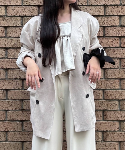 セール】【MAGASIN DE MODE Onjna】オーバーサイズ スエードライク