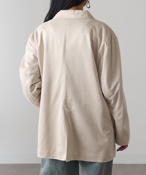 セール】【MAGASIN DE MODE Onjna】オーバーサイズ スエードライク