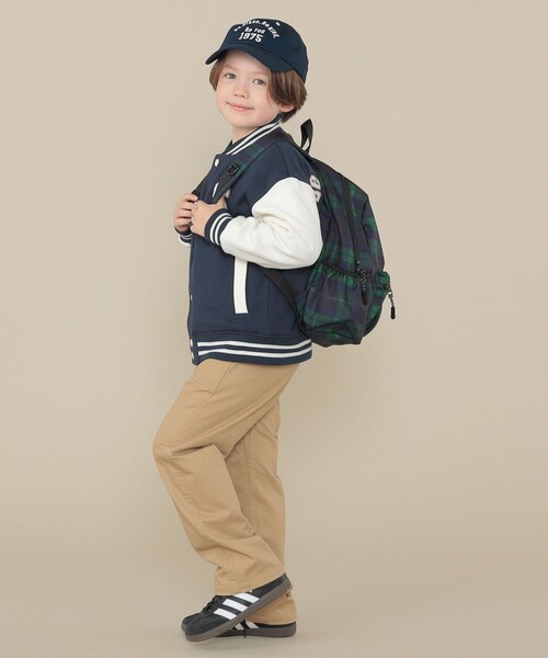 SHIPS（シップス）の「SHIPS KIDS:50th ANNIV チェック デイ パック M（バックパック/リュック・キッズ・ネイビー・ONE SIZE）」の5枚目の写真
