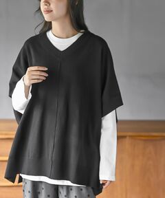CLEL】Giza Cotton Docking Polo shirt / ギザコットン ドッキング