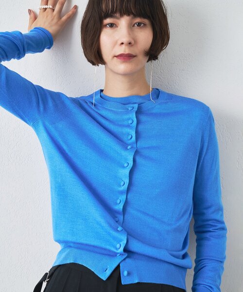 Whim Gazette（ウィムガゼット）の「16Gテンジクカーディガン（カーディガン/ボレロ・レディース・ブルー系その他/ライトベージュ/グレー・FREE）」の3枚目の写真