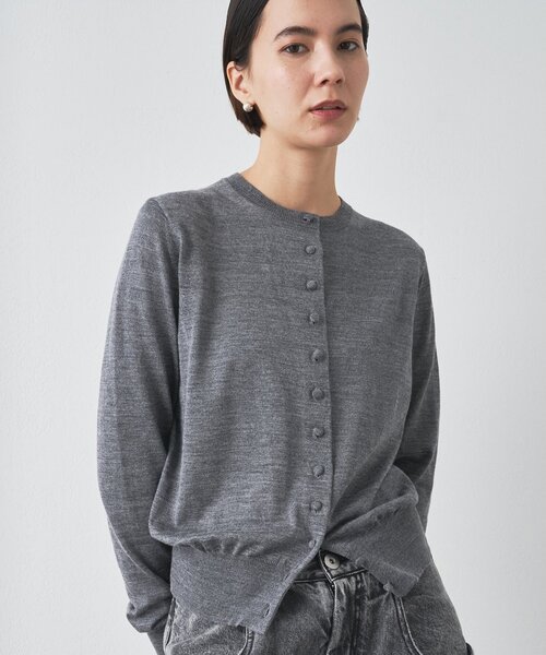 Whim Gazette（ウィムガゼット）の「16Gテンジクカーディガン（カーディガン/ボレロ・レディース・ブルー系その他/ライトベージュ/グレー・FREE）」の2枚目の写真