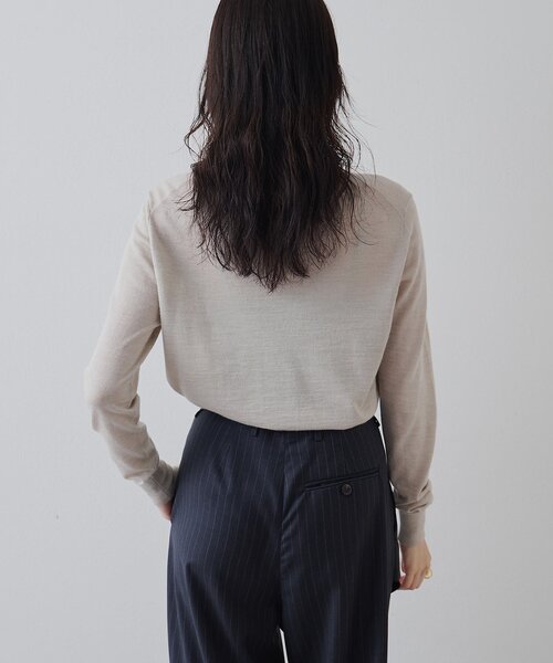 Whim Gazette（ウィムガゼット）の「16Gテンジクカーディガン（カーディガン/ボレロ・レディース・ブルー系その他/ライトベージュ/グレー・FREE）」の7枚目の写真