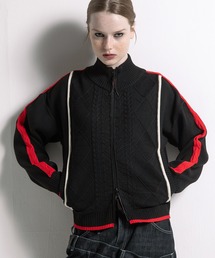 AULA AILA | ケーブルニットジップアップ(カーディガン/ボレロ)