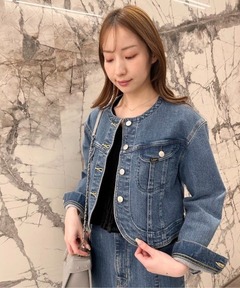 【希少！大人気完売品】クロップド丈デニムジャケット/indigo/free 希少！大人気完売品】クロップド丈デニムジャケット/indigo/free