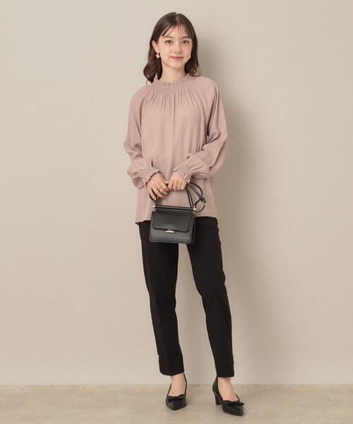 couture brooch（クチュールブローチ）の「ポイントパール調ハイパーストレッチパンツ（その他パンツ・レディース・ブラック系1/ネイビー/ブラック・36/38/40/42）」の21枚目の写真