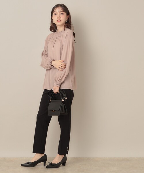 couture brooch（クチュールブローチ）の「ポイントパール調ハイパーストレッチパンツ（その他パンツ・レディース・ブラック系1/ネイビー/ブラック・36/38/40/42）」の22枚目の写真