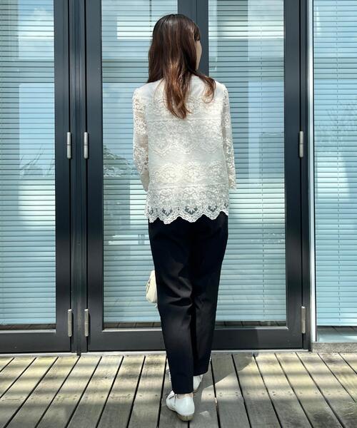 couture brooch（クチュールブローチ）の「ポイントパール調ハイパーストレッチパンツ（その他パンツ・レディース・ブラック系1/ネイビー/ブラック・36/38/40/42）」の17枚目の写真