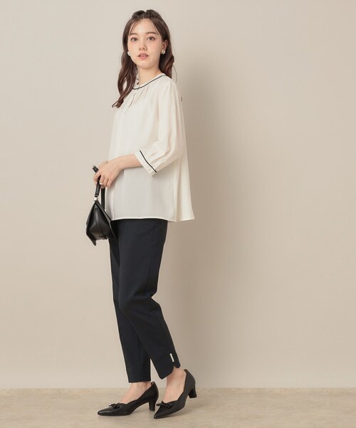 couture brooch（クチュールブローチ）の「ポイントパール調ハイパーストレッチパンツ（その他パンツ・レディース・ブラック系1/ネイビー/ブラック・36/38/40/42）」の20枚目の写真