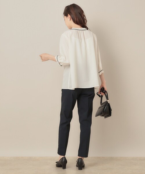 couture brooch（クチュールブローチ）の「ポイントパール調ハイパーストレッチパンツ（その他パンツ・レディース・ブラック系1/ネイビー/ブラック・36/38/40/42）」の9枚目の写真