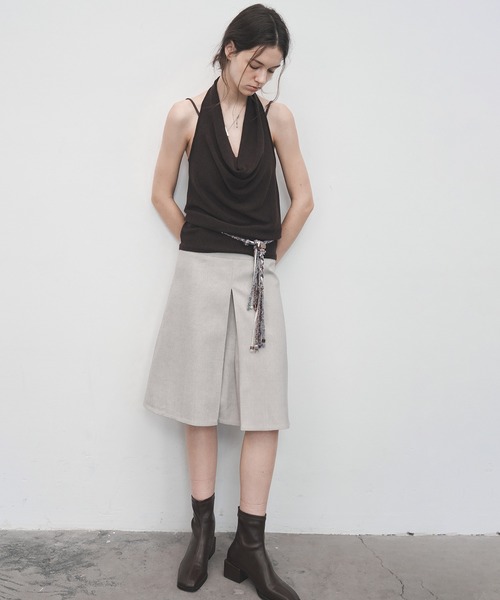 tageechita(タジチタ)の「【tageechita】ヴィンテージ風 ビーズ×編み込み デザインウエストチェーン(ベルト・レディース・アッシュブラウン・FREE)」の3枚目の写真