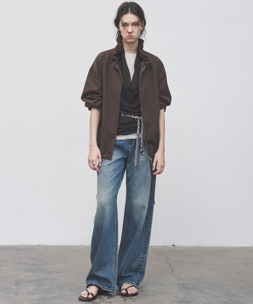 tageechita(タジチタ)の「【tageechita】ヴィンテージ風 ビーズ×編み込み デザインウエストチェーン(ベルト・レディース・アッシュブラウン・FREE)」の6枚目の写真