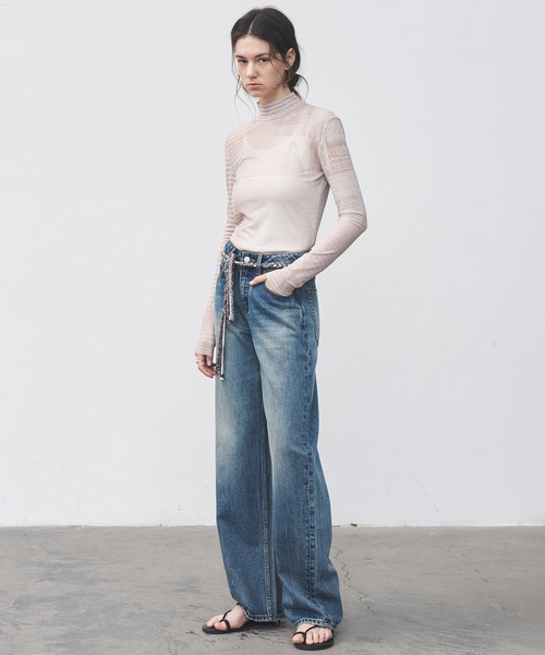 tageechita(タジチタ)の「【tageechita】ヴィンテージ風 ビーズ×編み込み デザインウエストチェーン(ベルト・レディース・アッシュブラウン・FREE)」の7枚目の写真