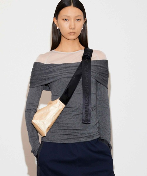 THINGS THAT MATTER（シングス ザット マター）の「TYVEK 2WAY BAG / タイベックツーウェイバッグ（ショルダーバッグ・レディース・クリーム/シルバー/ブラック・FREE）」の2枚目の写真