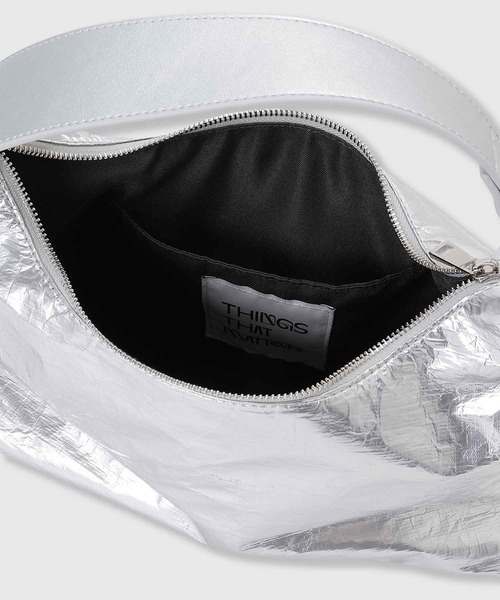 THINGS THAT MATTER（シングス ザット マター）の「TYVEK 2WAY BAG / タイベックツーウェイバッグ（ショルダーバッグ・レディース・クリーム/シルバー/ブラック・FREE）」の15枚目の写真