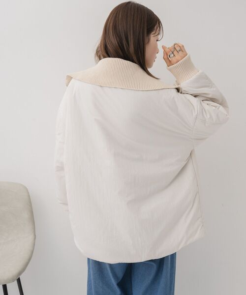 RETRO GIRL（レトロガール）の「襟リブショートモンスター（その他アウター・レディース・ナチュラル/ブラック/ベージュ・FREE）」の6枚目の写真