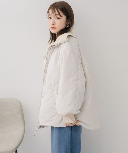 RETRO GIRL（レトロガール）の「襟リブショートモンスター（その他アウター・レディース・ナチュラル/ブラック/ベージュ・FREE）」の7枚目の写真