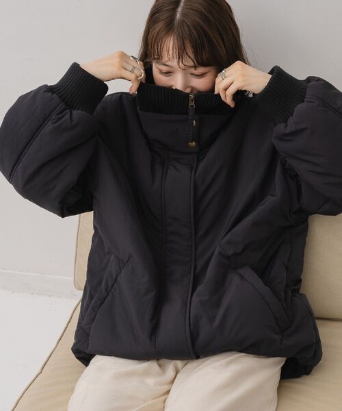 RETRO GIRL（レトロガール）の「襟リブショートモンスター（その他アウター・レディース・ナチュラル/ブラック/ベージュ・FREE）」の8枚目の写真