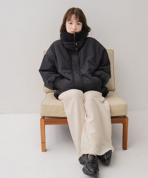 RETRO GIRL（レトロガール）の「襟リブショートモンスター（その他アウター・レディース・ナチュラル/ブラック/ベージュ・FREE）」の10枚目の写真