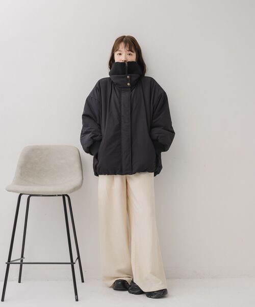 RETRO GIRL（レトロガール）の「襟リブショートモンスター（その他アウター・レディース・ナチュラル/ブラック/ベージュ・FREE）」の12枚目の写真