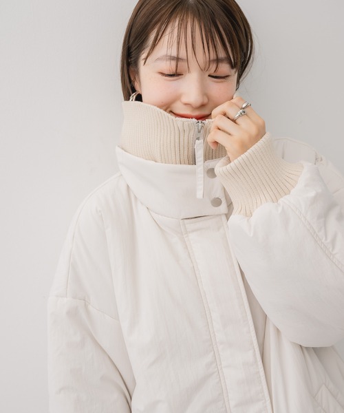 RETRO GIRL（レトロガール）の「襟リブショートモンスター（その他アウター・レディース・ナチュラル/ブラック/ベージュ・FREE）」の3枚目の写真