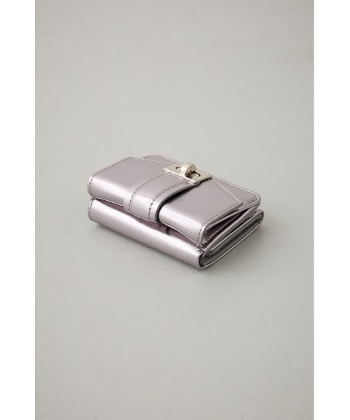 m.u.l ミニウォレット　シルバー 楽天市場】m.u.l 財布の通販 新品 M.U.L ミニウォレット （グレー×金具
