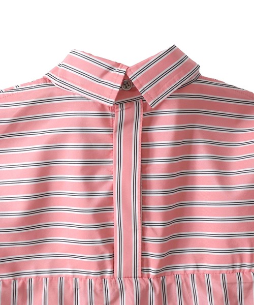 venit(ヴェニット)の「VENIT / stripe taffeta blouse(ストライプタフタブラウス VEG-5506-A)(シャツ/ブラウス・レディース・ピンク・38)」の14枚目の写真