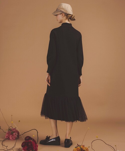 TOCCA（トッカ）の「SWEETS BAR ニットドレス（ワンピース・レディース・ブラック系/ベージュ系・SMALL/MEDIUM）」の6枚目の写真