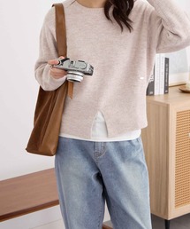ヘムスリットニットプルオーバー