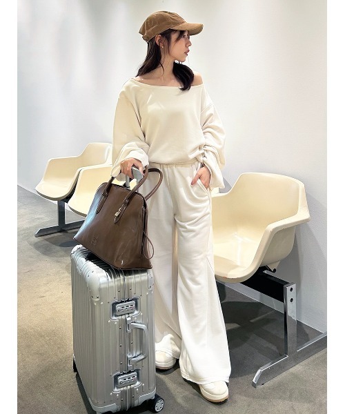 styling/(スタイリング)の「【S/S(エスバイエス)】スウェットパンツ<ウォッシャブル・UV>(スウェットパンツ・レディース・ブラック/オフホワイト/グレー・0/1/00)」の4枚目の写真