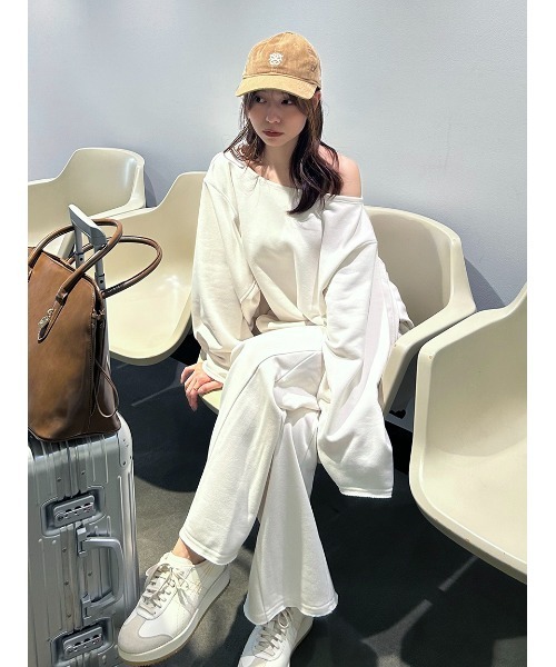 styling/(スタイリング)の「【S/S(エスバイエス)】スウェットパンツ<ウォッシャブル・UV>(スウェットパンツ・レディース・ブラック/オフホワイト/グレー・0/1/00)」の6枚目の写真