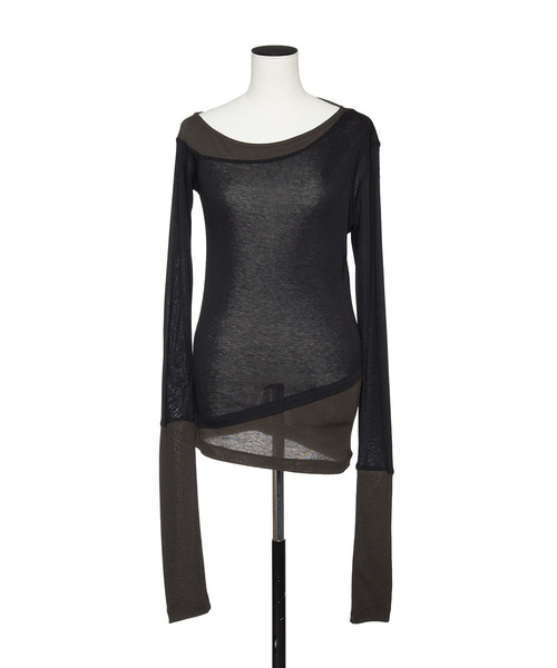 新品未使用！muller of yoshiokubo アシンメトリーニット muller of yoshiokubo ミュラーオブヨシオクボ / ASYMMETRY RIB TOP