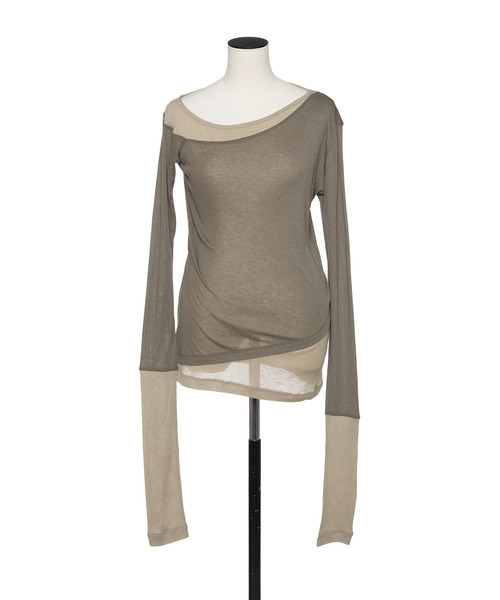 新品未使用！muller of yoshiokubo アシンメトリーニット muller of yoshiokubo ミュラーオブヨシオクボ / ASYMMETRY RIB TOP