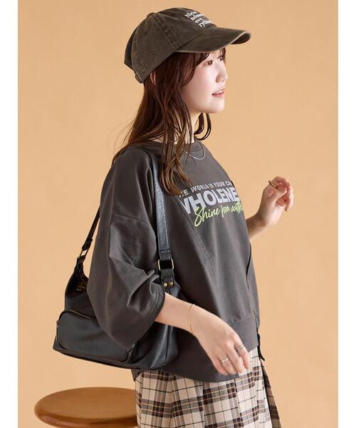 ehka sopo（エヘカソポ）の「ウォッシュ加工刺繍キャップ（ハット・レディース・グリーン/ブラウン/ブラック・F）」の5枚目の写真