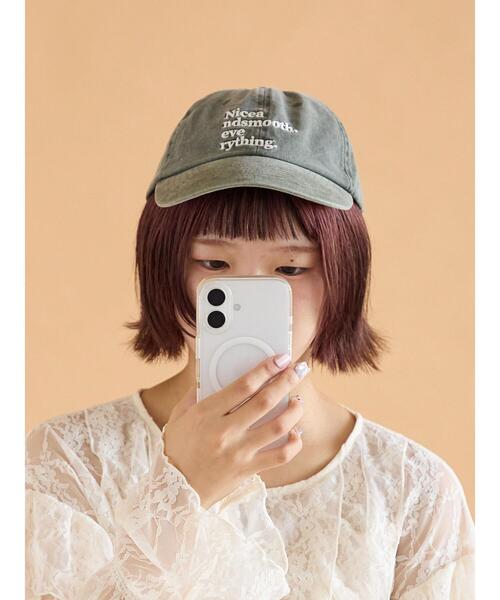 ehka sopo（エヘカソポ）の「ウォッシュ加工刺繍キャップ（ハット・レディース・グリーン/ブラウン/ブラック・F）」の19枚目の写真