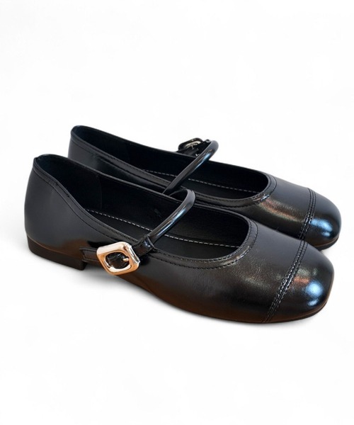 Sugar Sugar（シュガーシュガー）の「メリージェーン　フラット　パンプス【SUGAR SUGAR シュガーシュガー】軽量　ぺたんこ　9206（バレエシューズ・レディース・ブラック/ダークブラウン/シルバー・S/M/L/LL）」の12枚目の写真