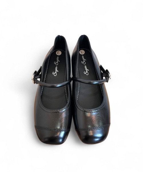 Sugar Sugar（シュガーシュガー）の「メリージェーン　フラット　パンプス【SUGAR SUGAR シュガーシュガー】軽量　ぺたんこ　9206（バレエシューズ・レディース・ブラック/ダークブラウン/シルバー・S/M/L/LL）」の13枚目の写真