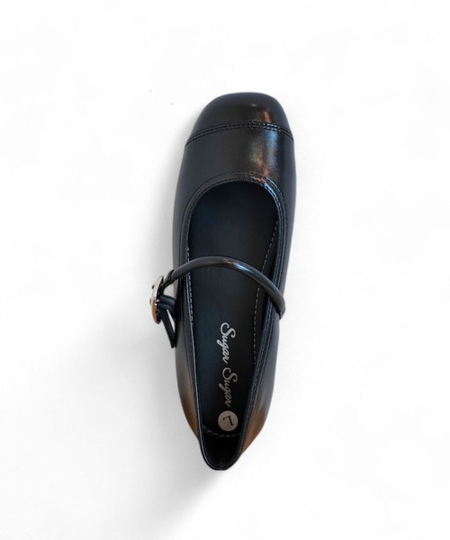 Sugar Sugar（シュガーシュガー）の「メリージェーン　フラット　パンプス【SUGAR SUGAR シュガーシュガー】軽量　ぺたんこ　9206（バレエシューズ・レディース・ブラック/ダークブラウン/シルバー・S/M/L/LL）」の19枚目の写真