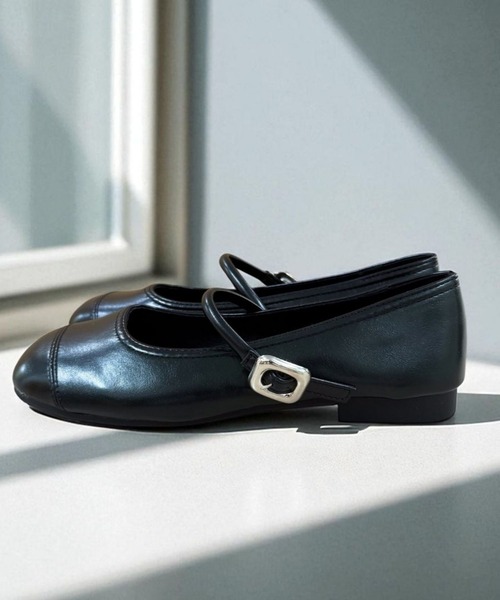 Sugar Sugar（シュガーシュガー）の「メリージェーン　フラット　パンプス【SUGAR SUGAR シュガーシュガー】軽量　ぺたんこ　9206（バレエシューズ・レディース・ブラック/ダークブラウン/シルバー・S/M/L/LL）」の5枚目の写真