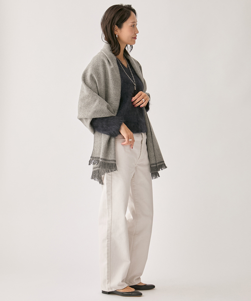 upperhights(アッパーハイツ)の「upper hights THE CECLIE 188316202/103316202(デニムパンツ・レディース・コバルトブルー/アイボリー・27/26/25/24/23)」の3枚目の写真