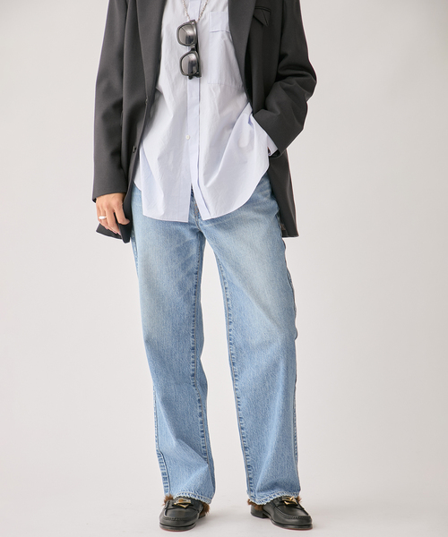 upperhights(アッパーハイツ)の「upper hights THE CECLIE 188316202/103316202(デニムパンツ・レディース・コバルトブルー/アイボリー・27/26/25/24/23)」の11枚目の写真