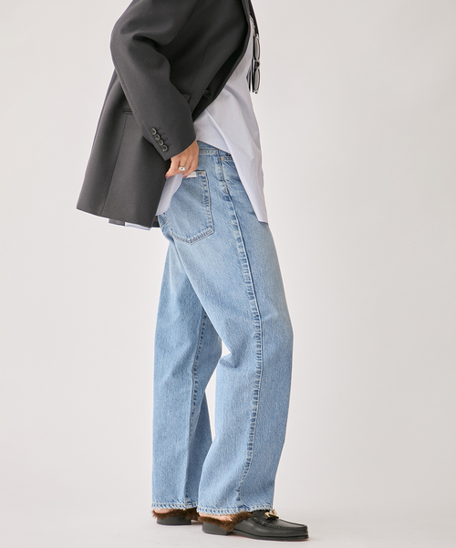 upperhights(アッパーハイツ)の「upper hights THE CECLIE 188316202/103316202(デニムパンツ・レディース・コバルトブルー/アイボリー・27/26/25/24/23)」の12枚目の写真