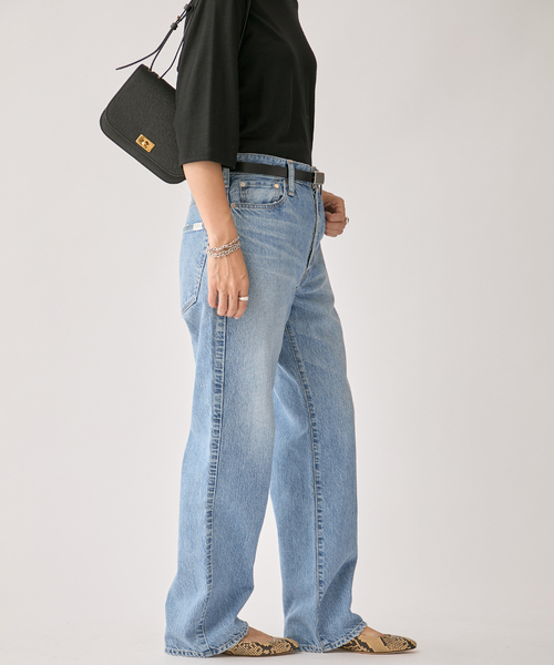 upperhights(アッパーハイツ)の「upper hights THE CECLIE 188316202/103316202(デニムパンツ・レディース・コバルトブルー/アイボリー・27/26/25/24/23)」の17枚目の写真