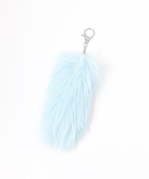 repipi armario（レピピ アルマリオ）の「【NEW】フェイクファーミニテールチャーム（チャーム・キッズ・ホワイト/パープル系その他/ピンク/ピンク系その他/ブルー系/ブラウン/グレー/イエロー・FREE）」の4枚目の写真